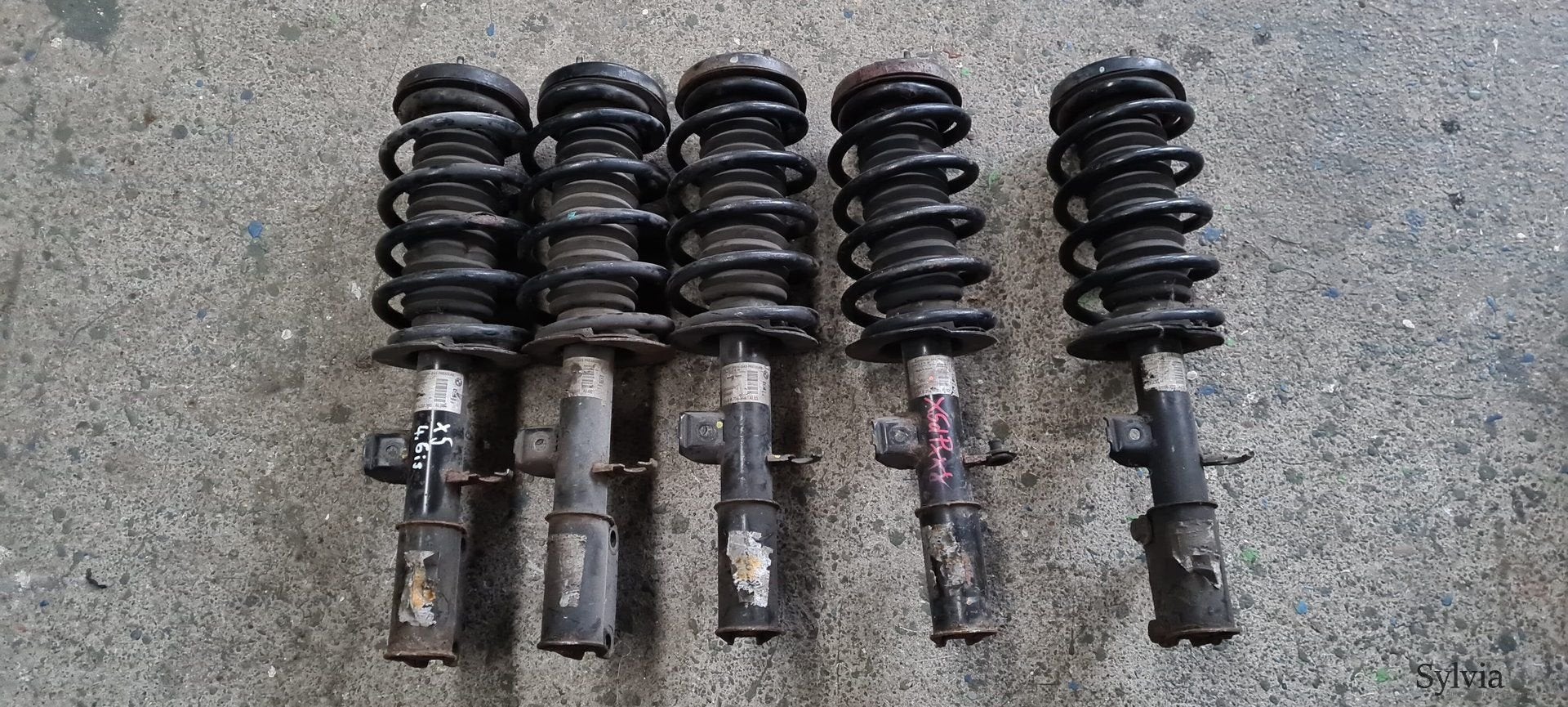 Veerpoot schokdemper rechts voorzijde BMW X5 E53, Gebruikt, -, -, Ophalen of Verzenden