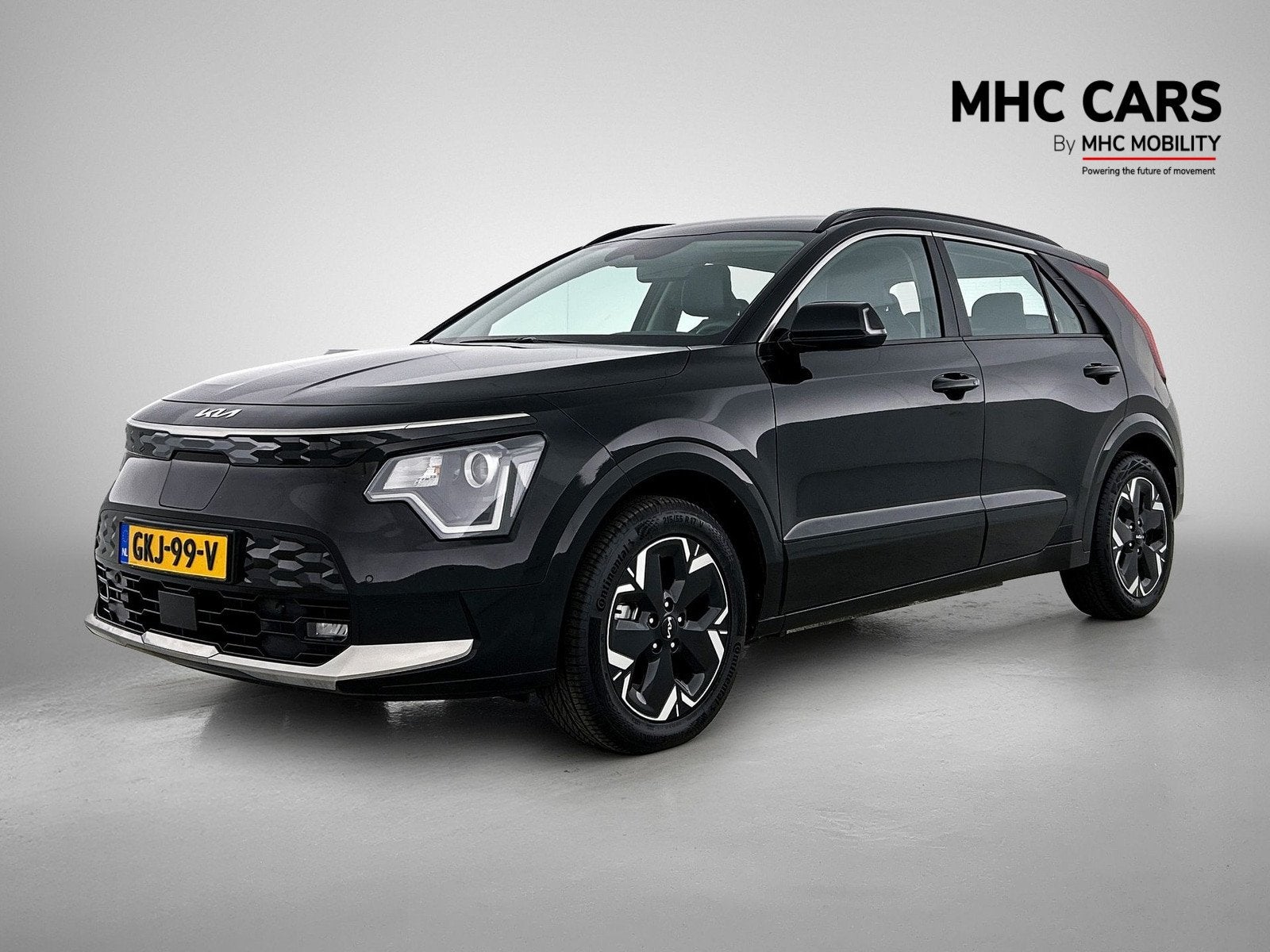 Kia Niro EV DynamicLine 64.8 kWh (bj 2024, automaat), 1657 kg, Leder en Stof, Zwart, Origineel Nederlands