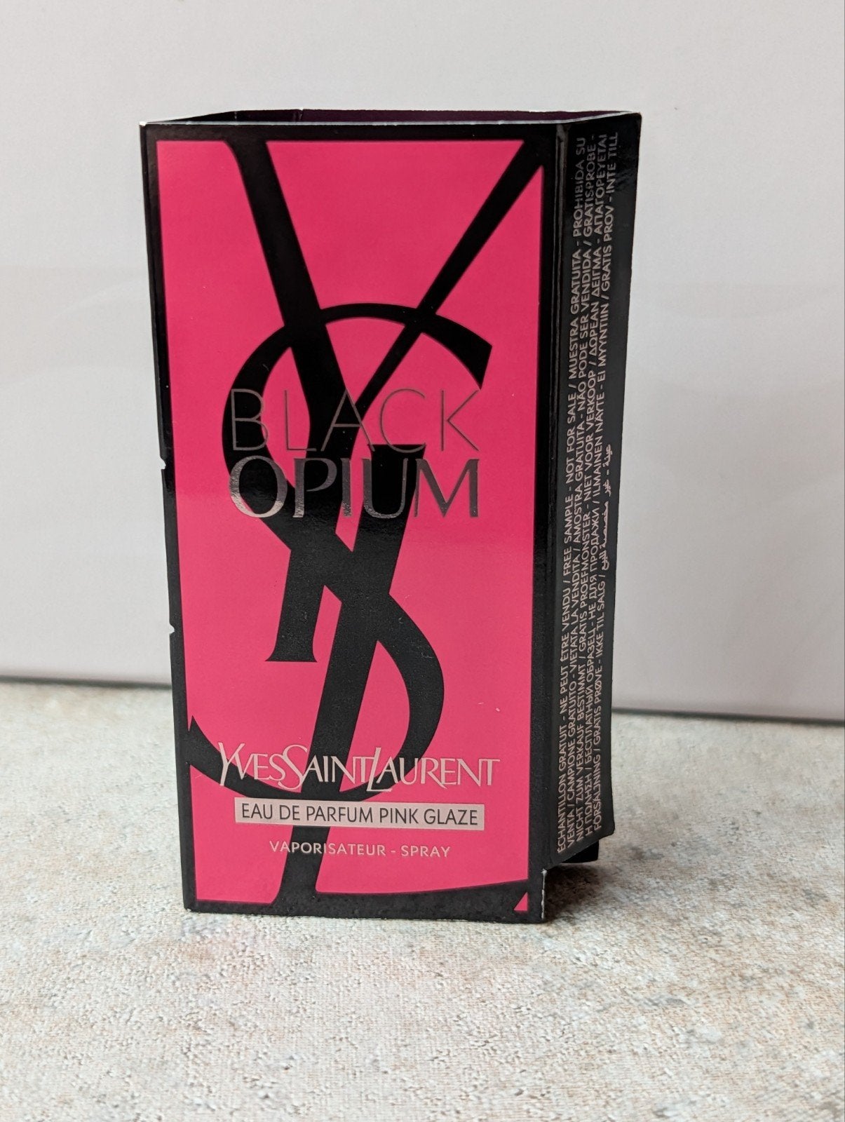 YSL Black Opium Pink Glaze Eau de Parfum Sample 1.2ml, Ophalen of Verzenden, Nieuw