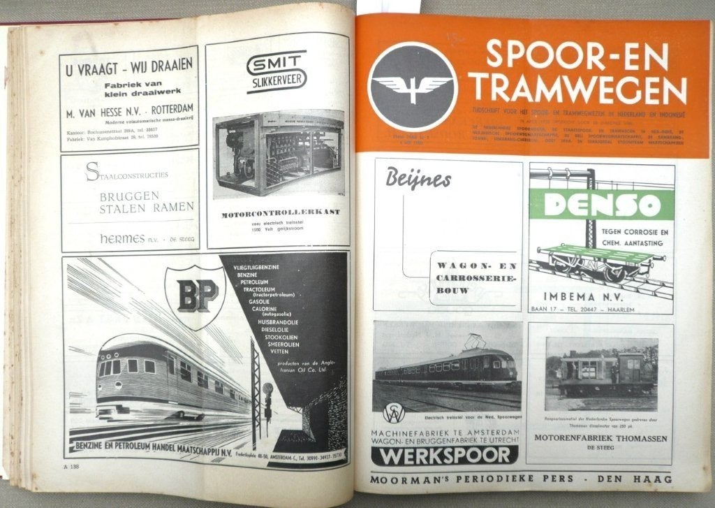 tijdschrift spoor / tramwegen (2) 1950 . 17 nummers., Verzamelen, Ophalen of Verzenden, Gebruikt, Trein, Boek of Tijdschrift