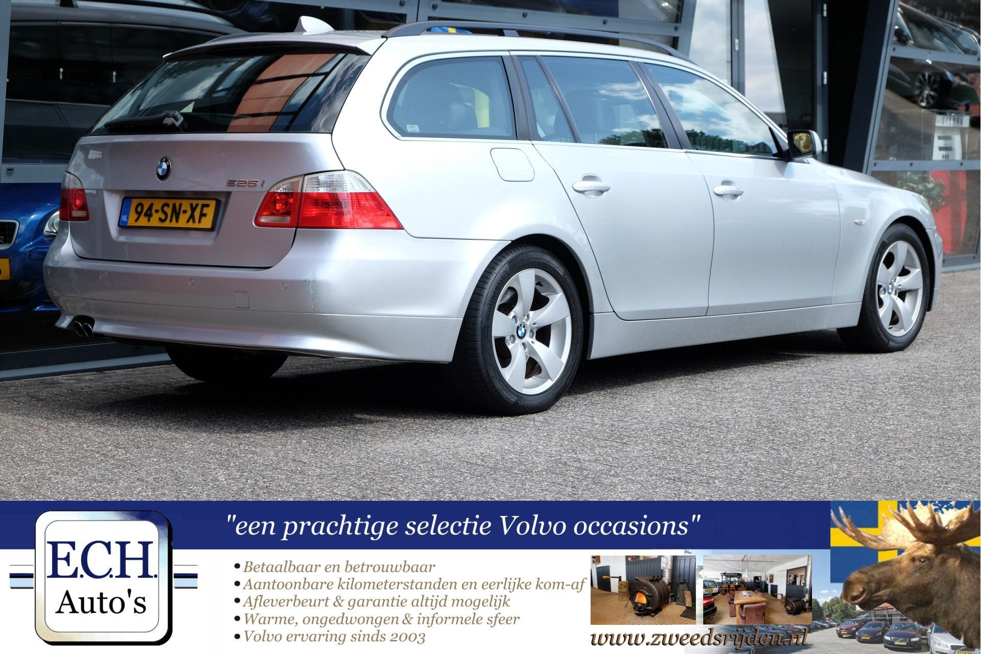 BMW 5 Serie Touring 525i 192 pk Aut. Executive, Leer, Auto's, Automaat, Achterwielaandrijving, Gebruikt, 1565 kg