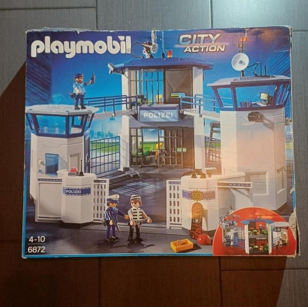 Playmobil Politiebureau met gevangenis 6872, Ophalen of Verzenden, Zo goed als nieuw, Gebouw