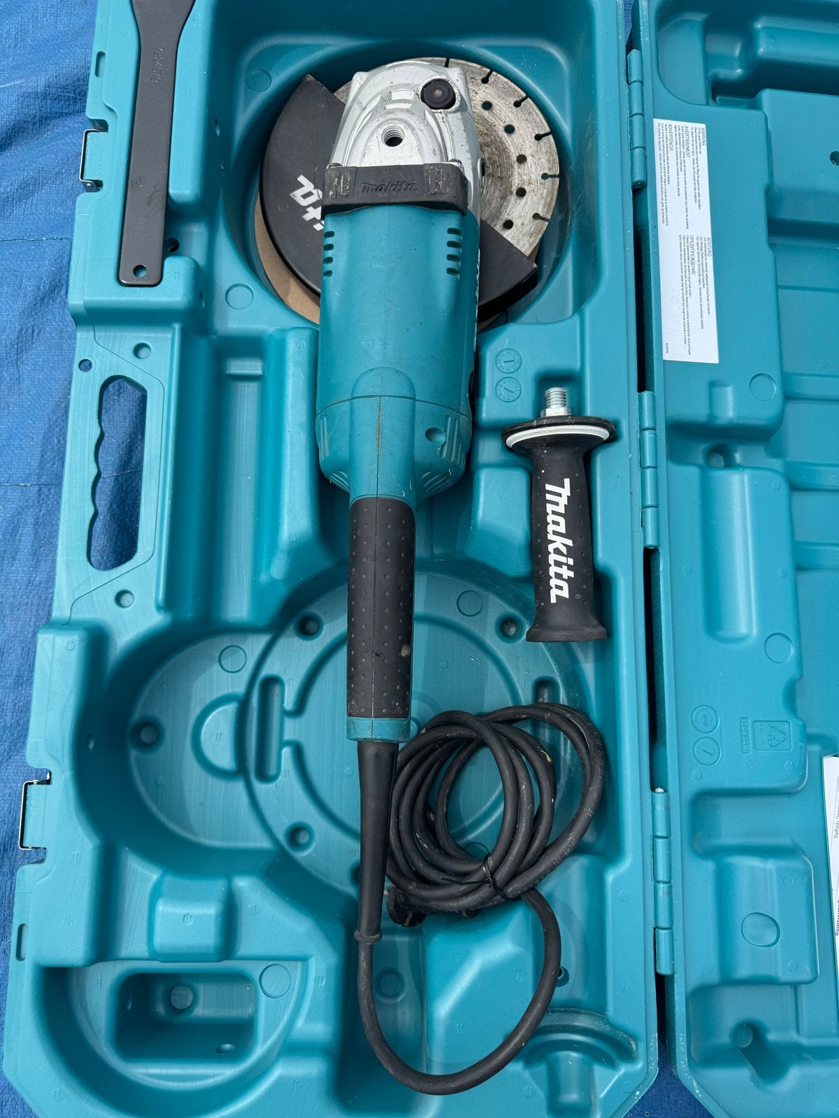 Makita GA9020S Haakse Slijper 230mm 2200W, Ophalen of Verzenden, Gebruikt, 1000 watt of meer, Haakse handslijpmachine