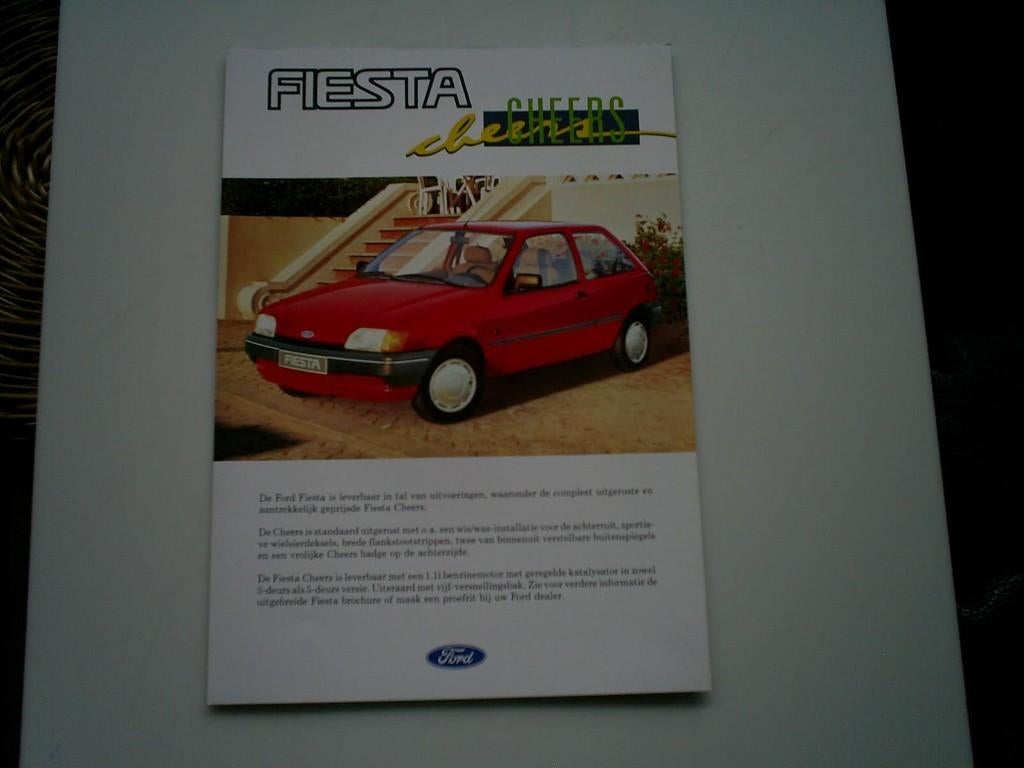 Ford Fiesta Cheers 2 pag., Verzenden, Zo goed als nieuw, Ford