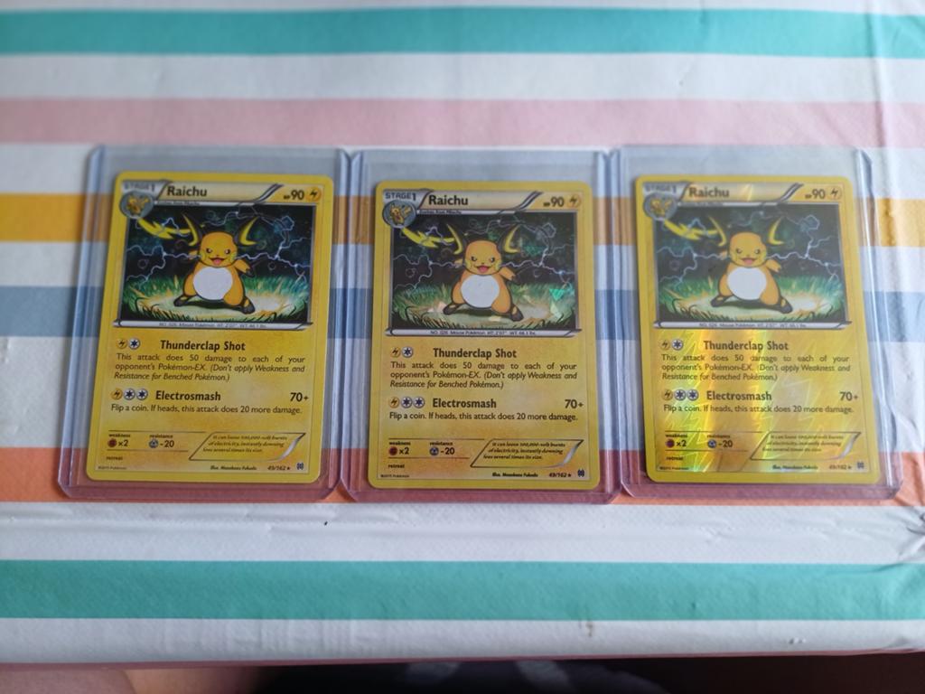 Raichu (BKT 49)
(Normale, Cracker Ice & Reverse Holo), Ophalen of Verzenden, Zo goed als nieuw, Meerdere kaarten