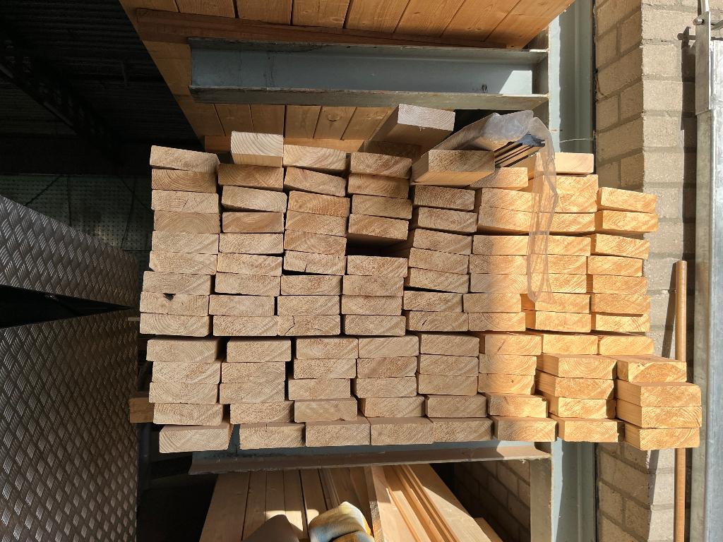 SLS Vuren hout te koop, Ophalen, 50 mm of meer, Balk, Minder dan 200 cm