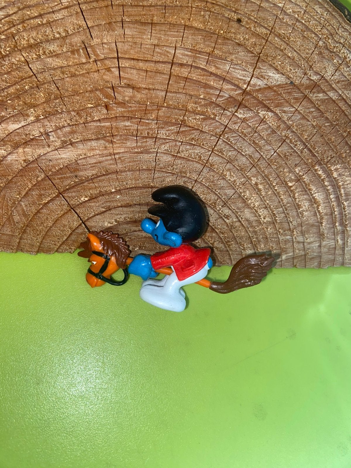 Smurfen super smurf stokpaardje, Verzamelen, Ophalen of Verzenden, Zo goed als nieuw, Verschillende Smurfen