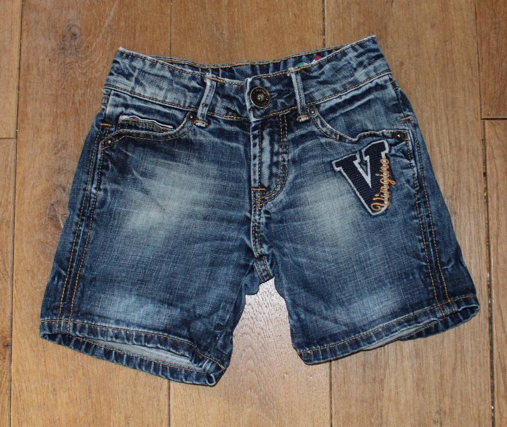 Denim short van Vingino maat 7, Kinderen en Baby's, Kinderkleding | Maat 122, Gebruikt, Meisje, Broek, Ophalen of Verzenden
