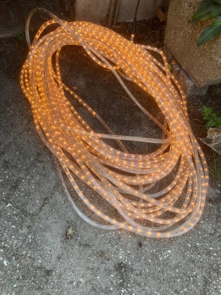 witte lichtslang 45 meter lang, Ophalen, Kunststof, Minder dan 50 watt, Netvoeding