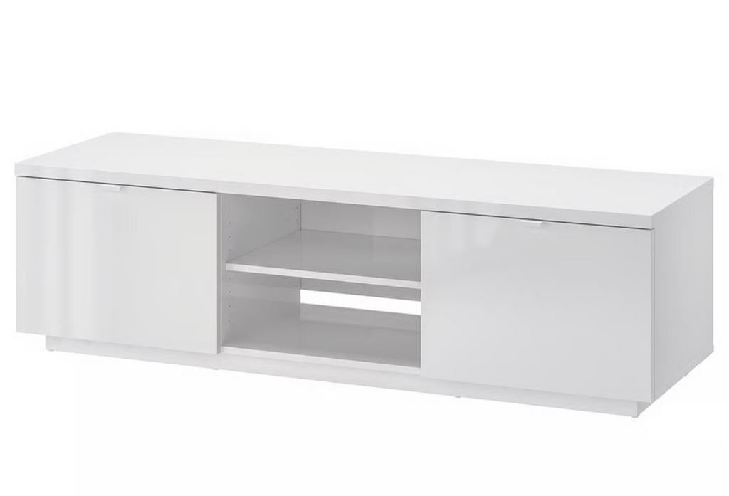 Tv meubel ikea byas hoogglans wit, Ophalen of Verzenden, 25 tot 50 cm, 150 tot 200 cm, Minder dan 100 cm