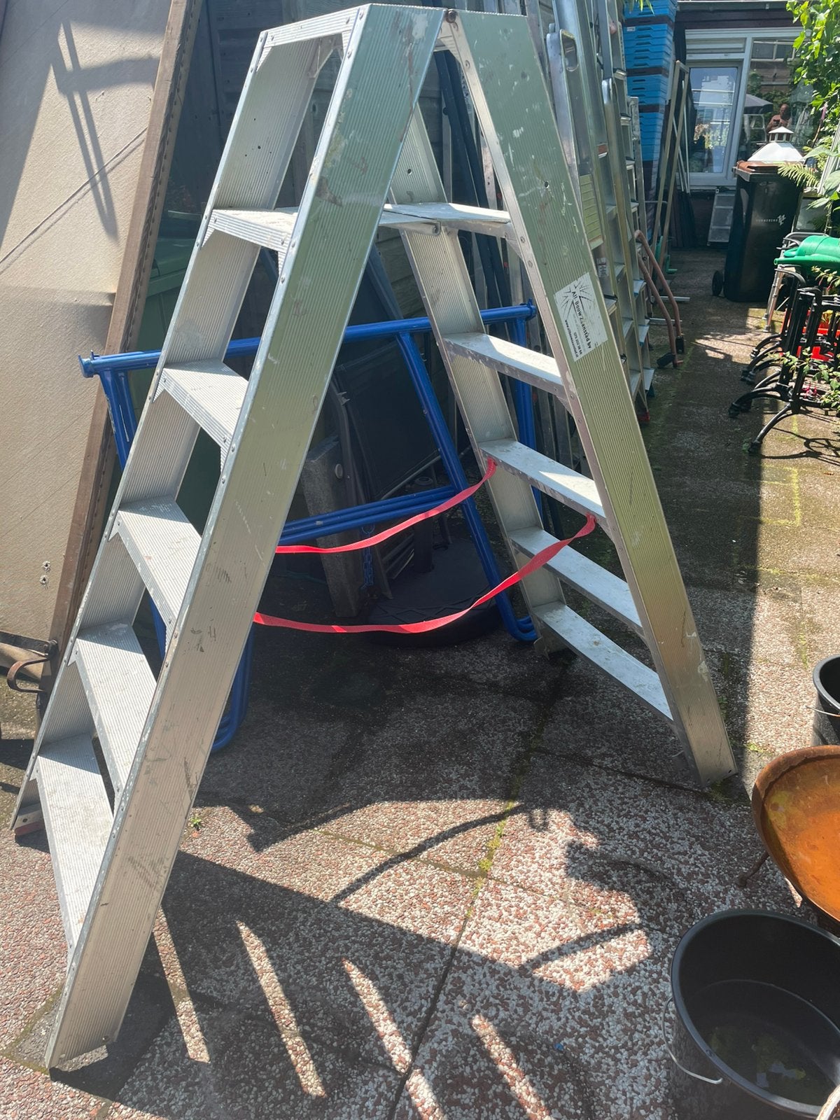 2x6 trede trap, Ophalen, Zo goed als nieuw, Minder dan 2 meter