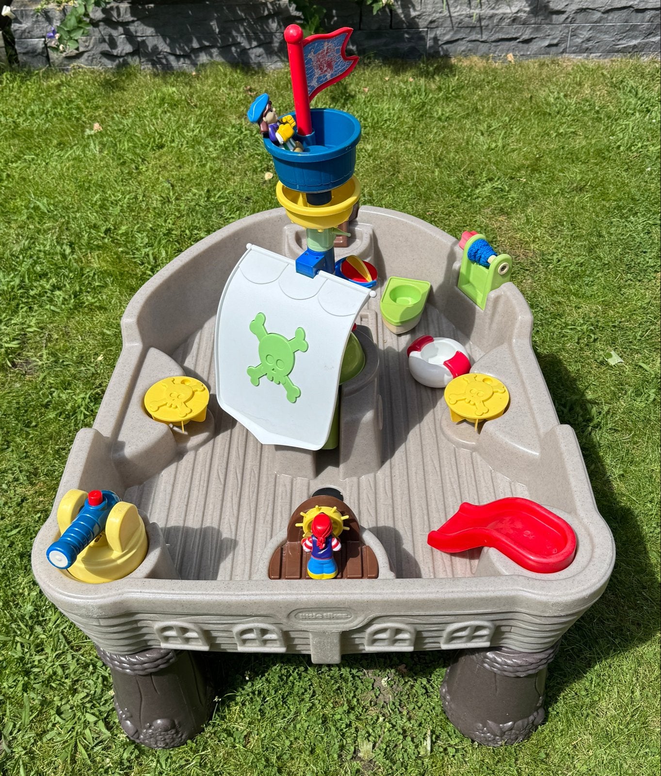 Little Tikes Piratenschip Water- en Zandtafel, Ophalen, Gebruikt