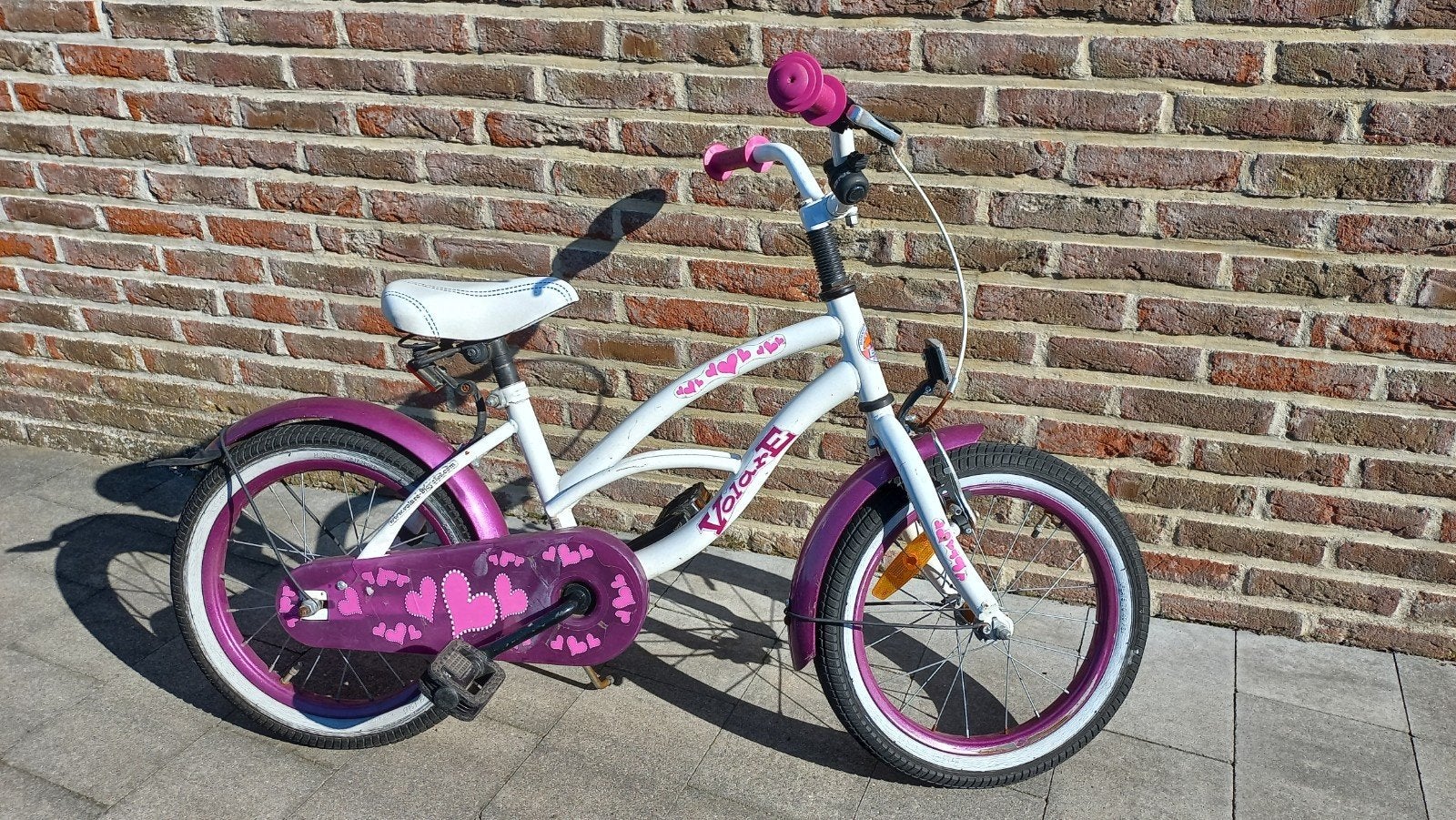 Volare 16 inch meisjes fiets, Ophalen, Gebruikt, 16 tot 20 inch