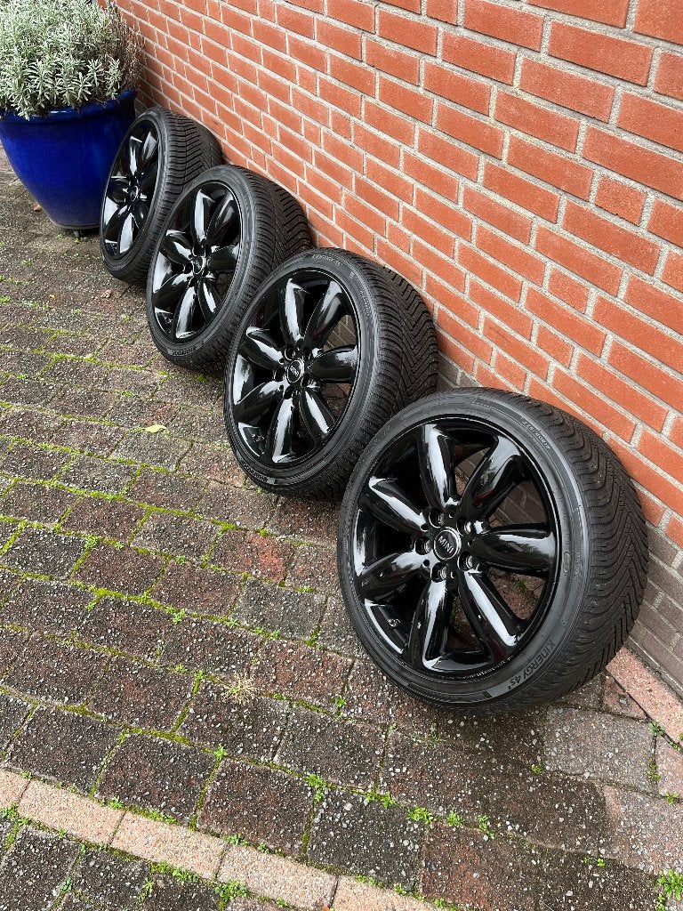 Mini Velgen 18 inch met Winterbanden styling 521 OEM, Ophalen, 18 inch, Gebruikt, Velg(en)