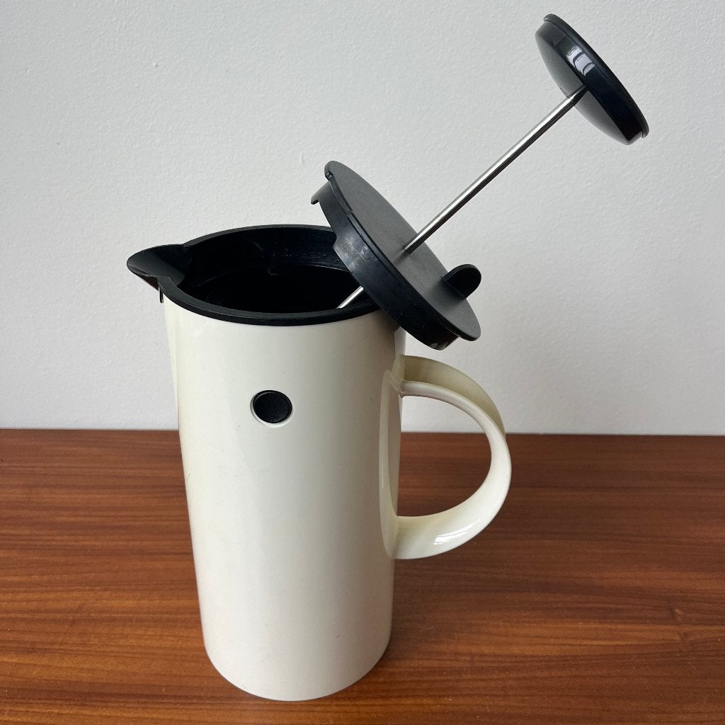 Stelton koffiemaker door Erik Magnussen made in Denmark, Koffiemaker, Kunststof, Ophalen of Verzenden, Wit