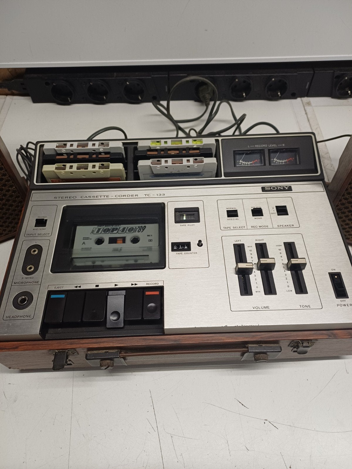 Sony TC-133CS Stereo Cassette Corder - Zeer Goede Staat, Audio, Tv en Foto, Cassettedecks, Ophalen of Verzenden, Enkel, Sony, Tape counter