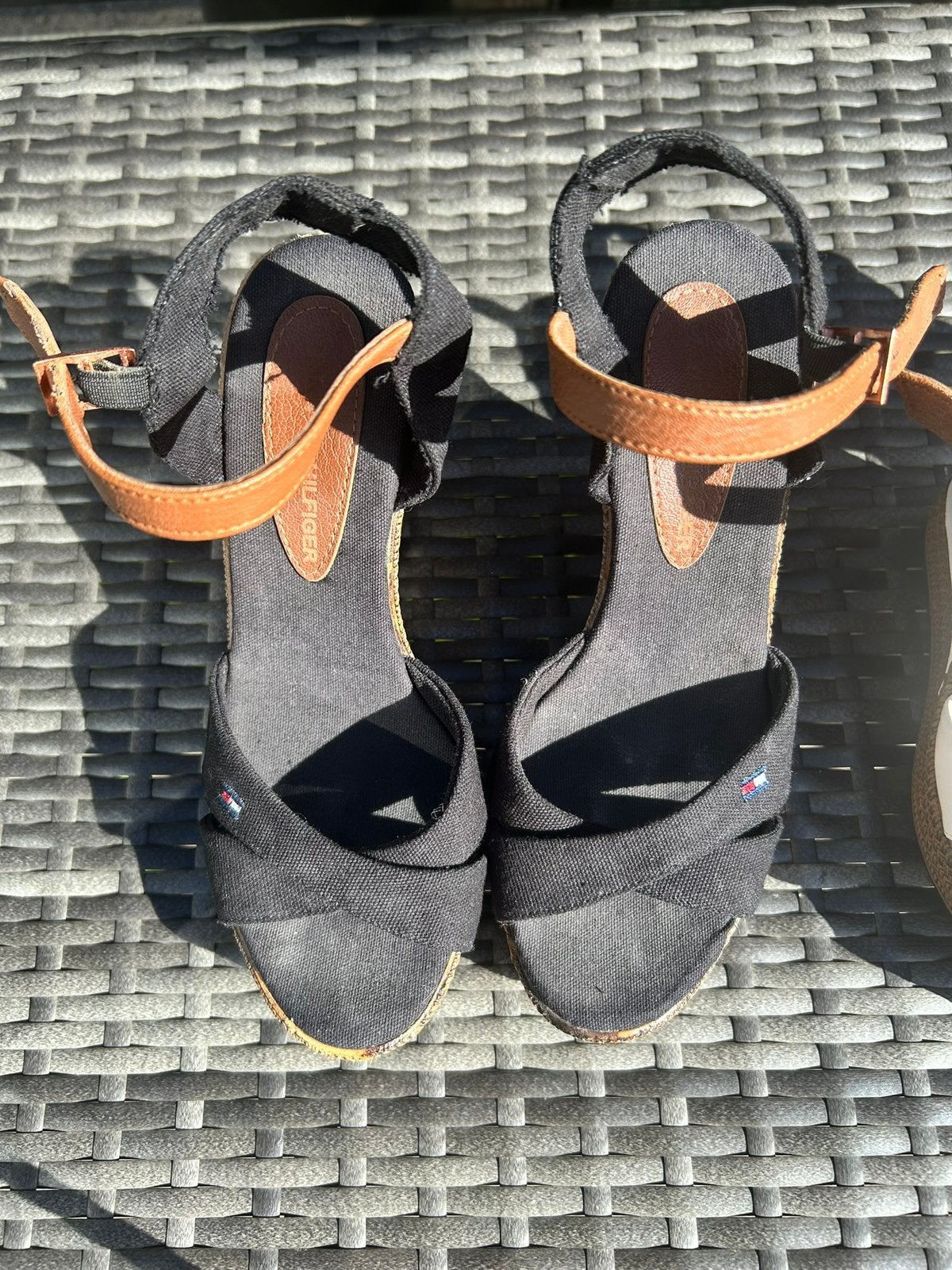 Sandaal maat 36 tommy hilfiger, Ophalen of Verzenden, Zo goed als nieuw, Blauw, Sandalen of Muiltjes