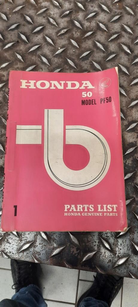 Honda pf50 part list orgineel, Ophalen of Verzenden