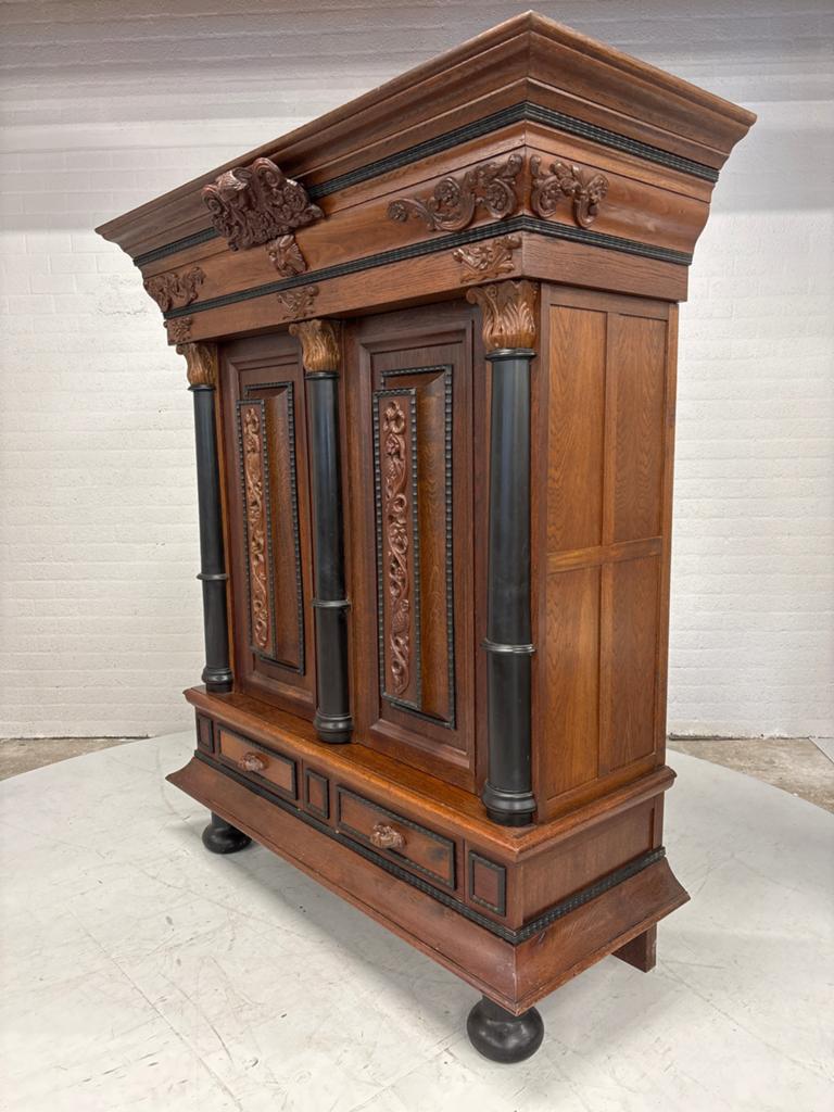 Nu voor maar €150.-! Antieke Neo-Renaissance Kast 19e Eeuw, Ophalen