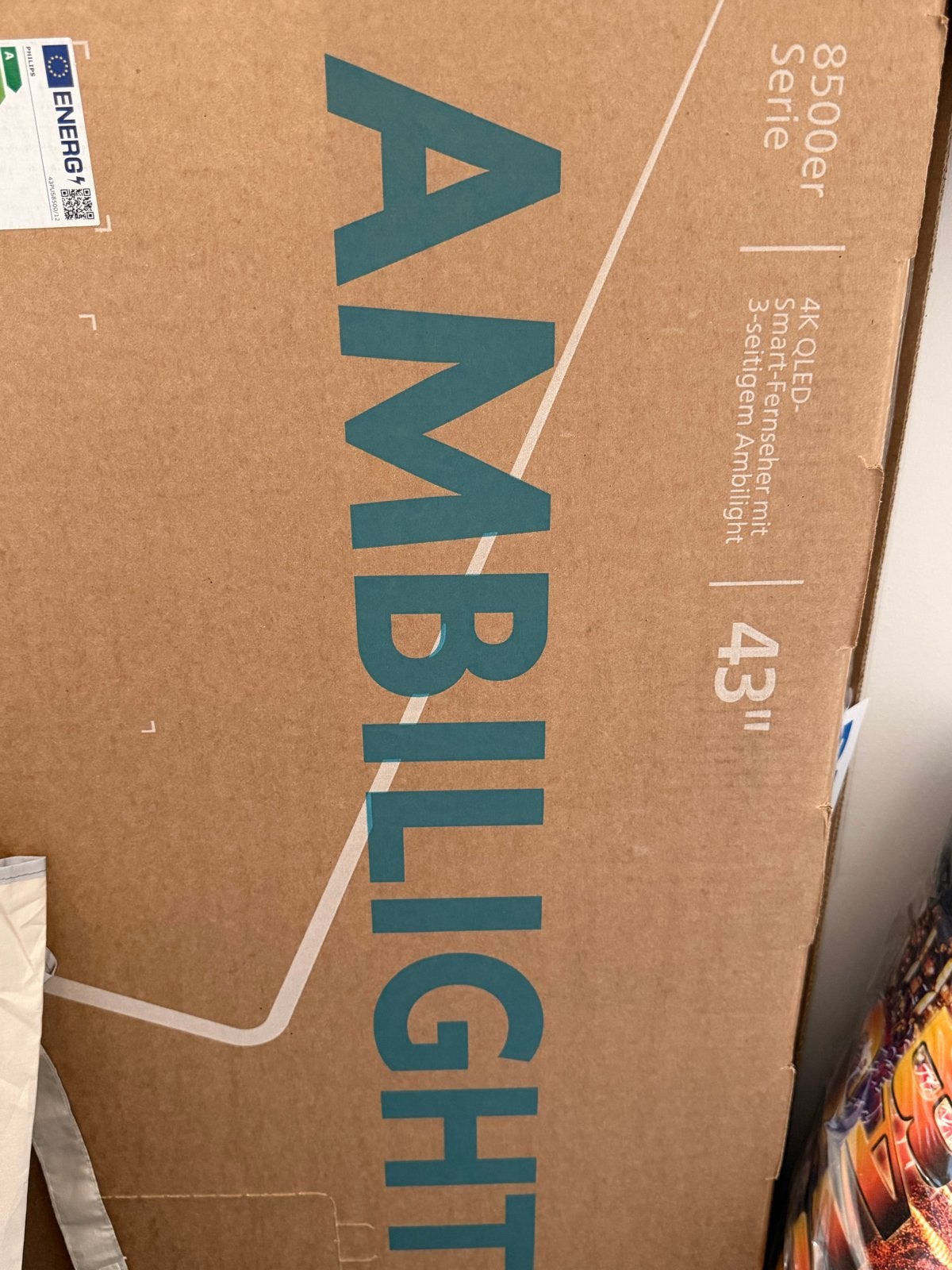 Philips 43" 4K QLED Ambilight Smart TV met Alexa, Ophalen, Philips, QLED, Zo goed als nieuw