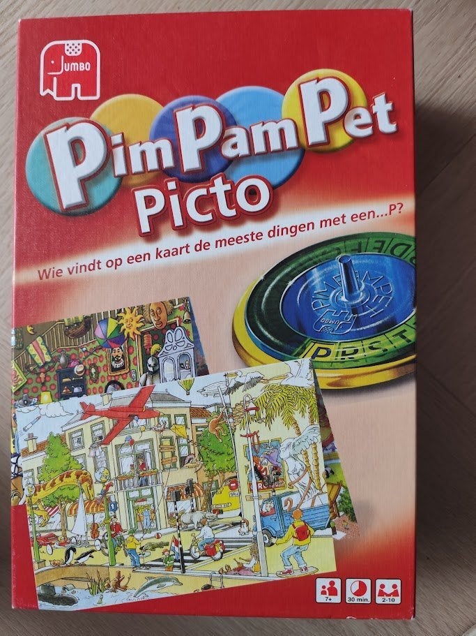 Pim Pam Pet picto spel, Ophalen, Gebruikt