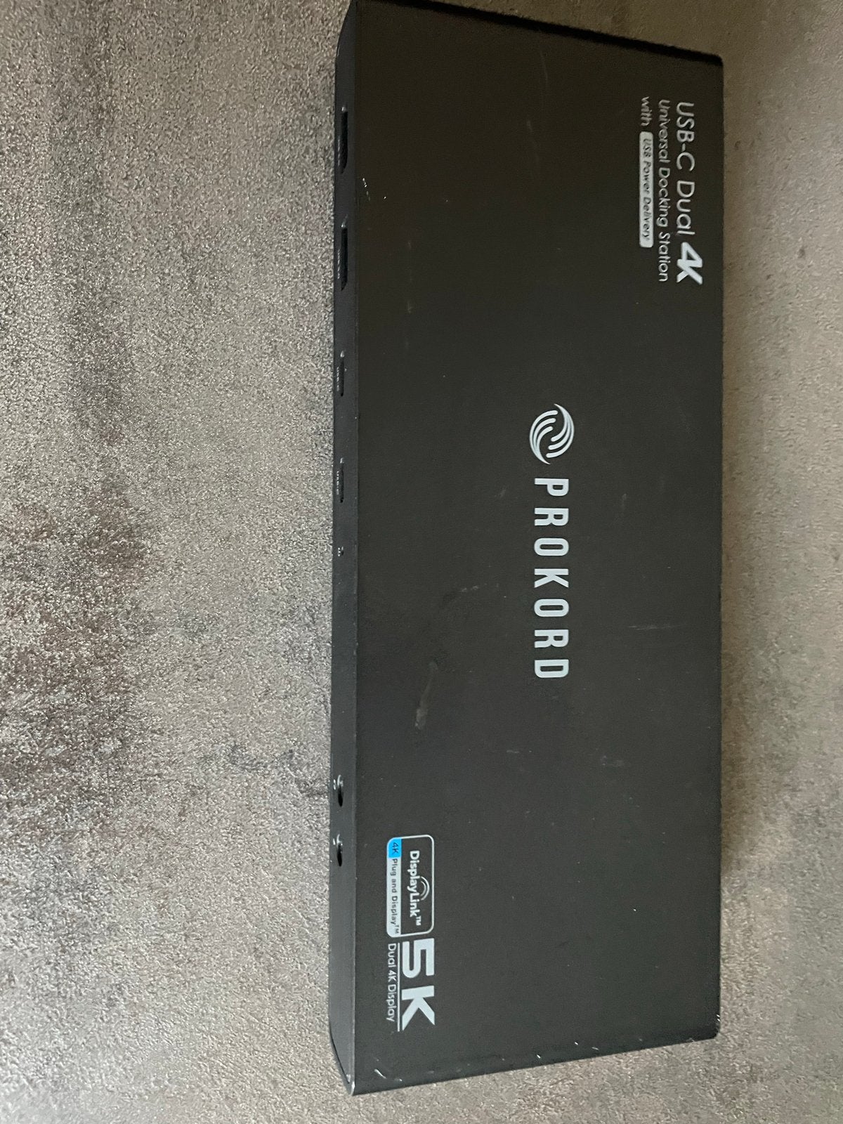 Prokord USB-C Dual 4K Docking Station, Computers en Software, Ophalen of Verzenden, Gebruikt, Docking station, Laptop