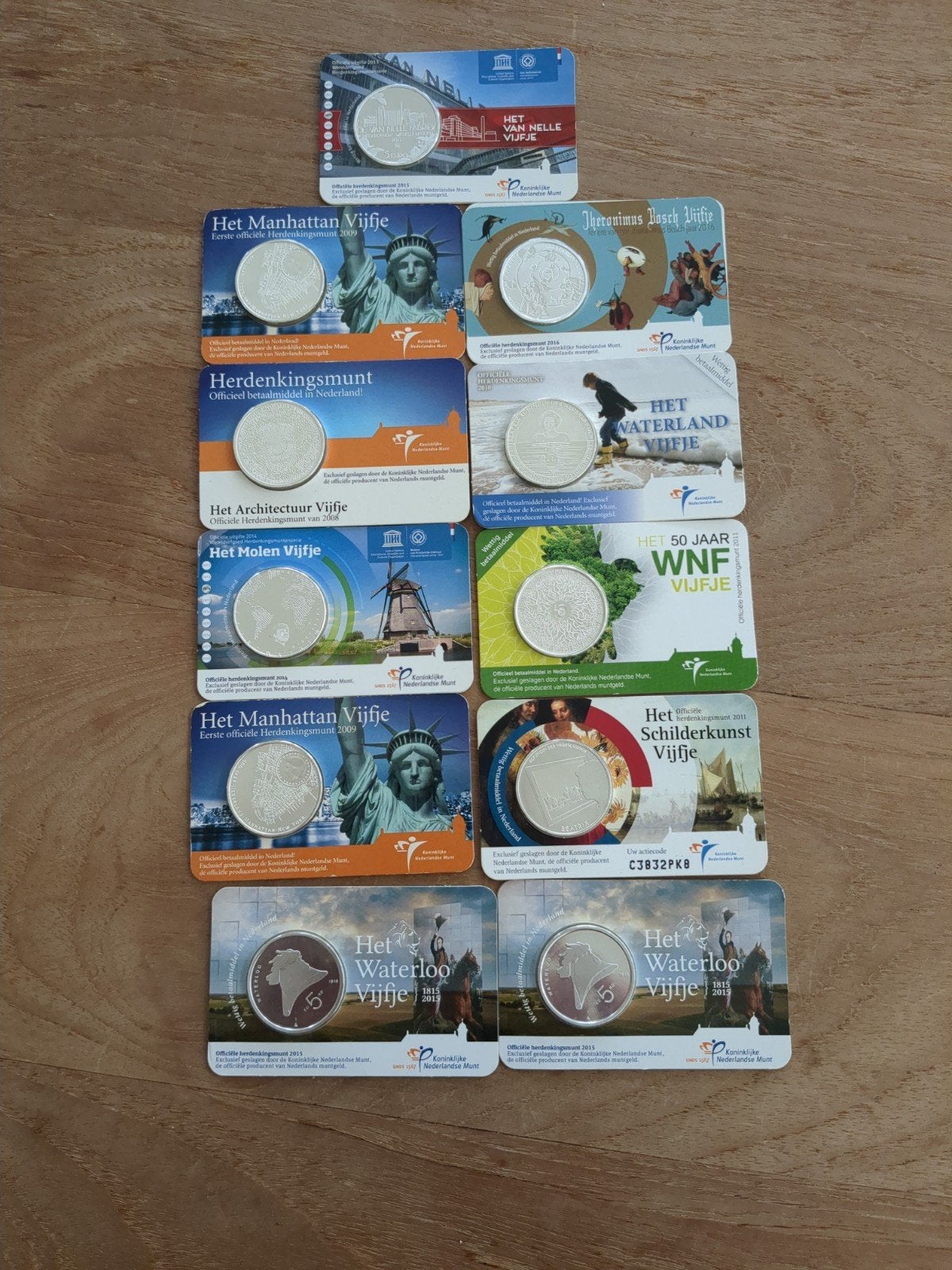 Diverse Nederlandse Herdenkingsmunten (Vijfjes), Ophalen of Verzenden, Koningin Beatrix, 5 gulden, Setje