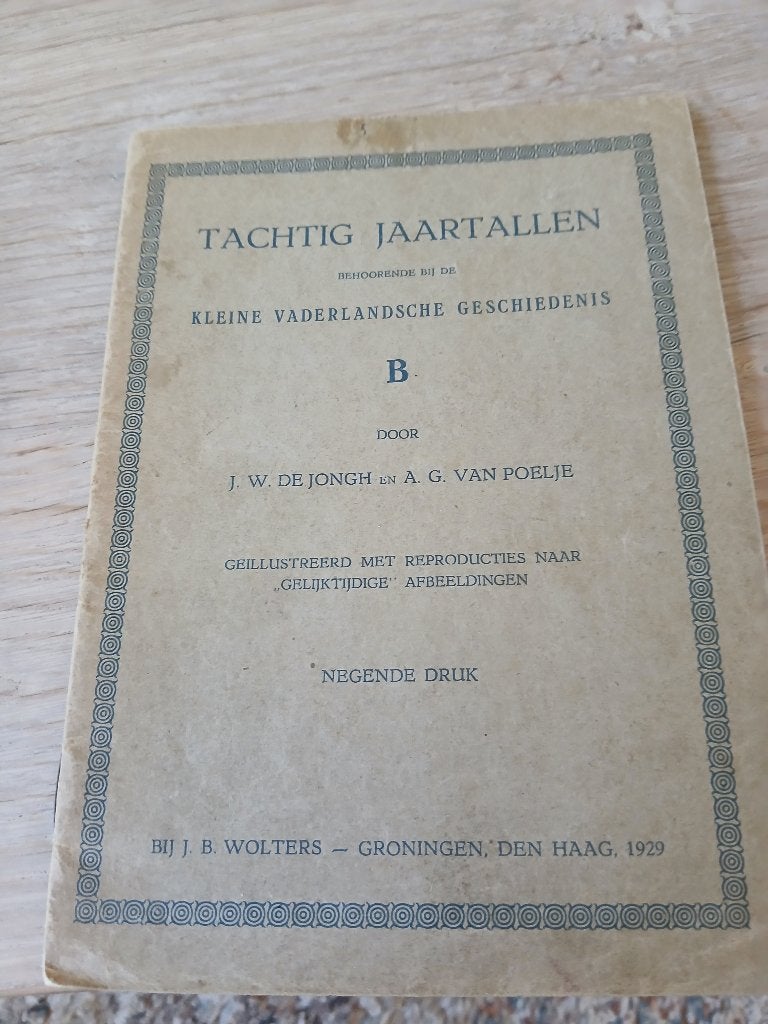 Kleine vaderlandse geschiedenis uit 1929, Ophalen of Verzenden, 20e eeuw of later, Gelezen
