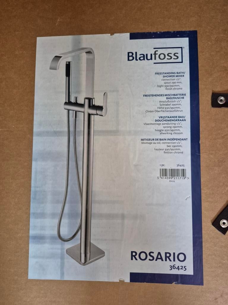 Nieuwe Blaufoss Rosario Vrijstaande Bad/Douchemengkraan, Ophalen, Nieuw