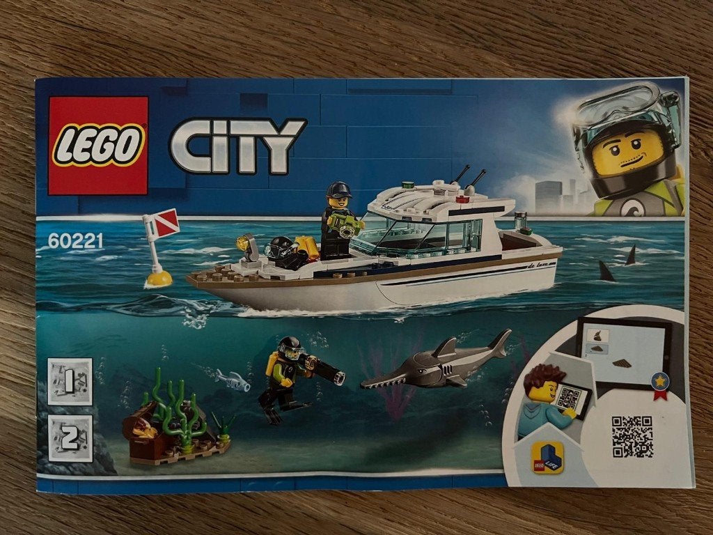 LEGO City 60221 Duikjacht, Kinderen en Baby's, City, Lego, Ophalen of Verzenden, Zo goed als nieuw
