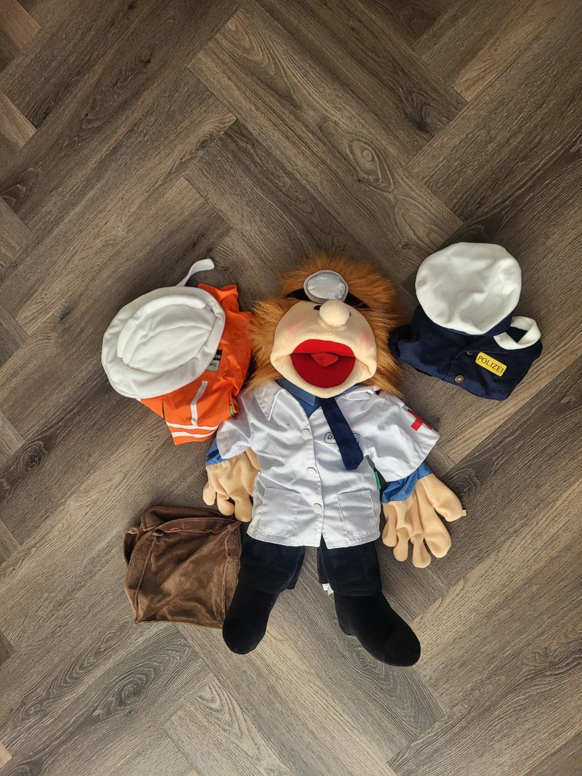 Living puppet beroepen 65 cm, Ophalen of Verzenden, Pop
