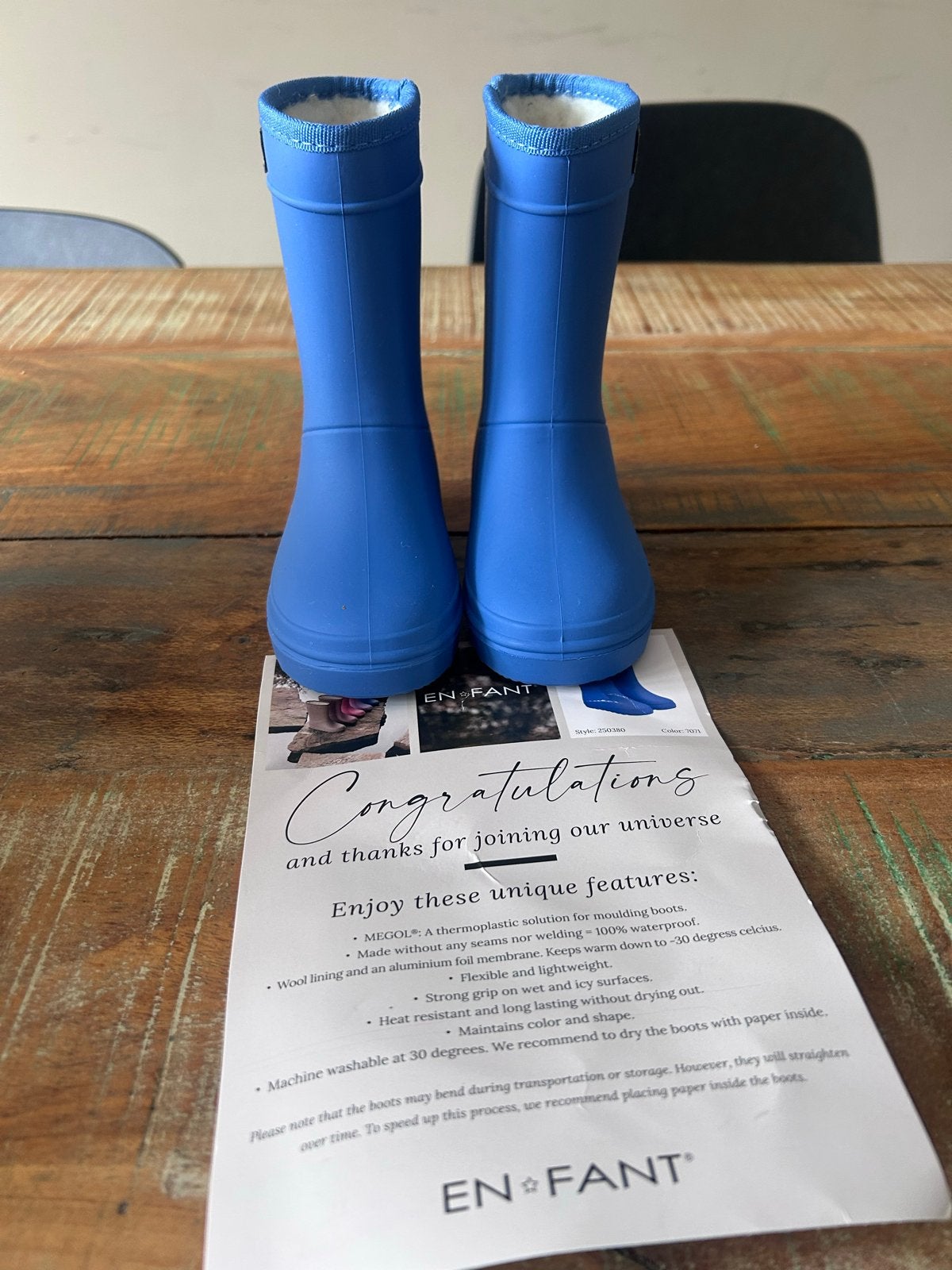 Nieuwe EN FANT laarzen in prachtige blauwe kleur, Ophalen of Verzenden, Nieuw, Jongen of Meisje, Laarzen