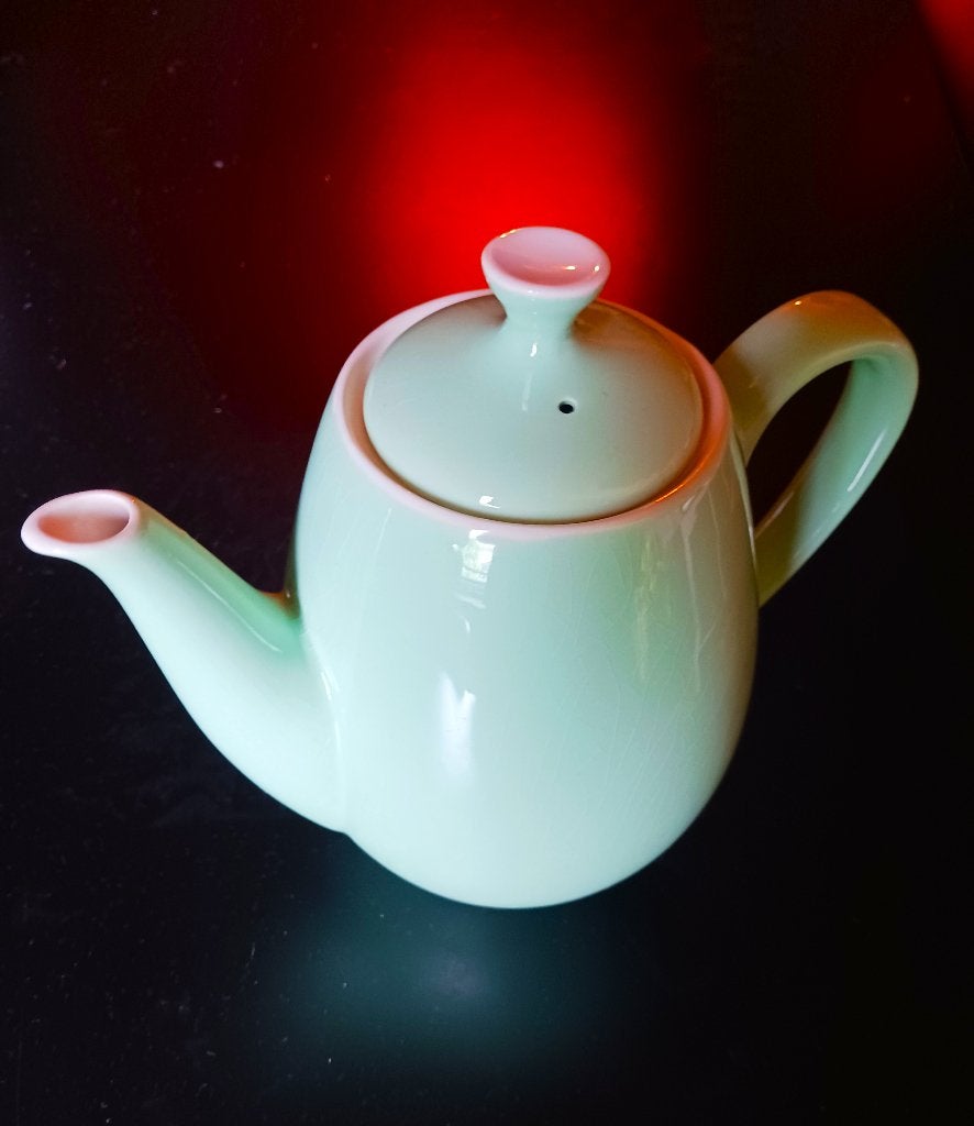Vintage Royal Sphinx Pastelgroene Koffiepot / Jaren 50, Ophalen of Verzenden