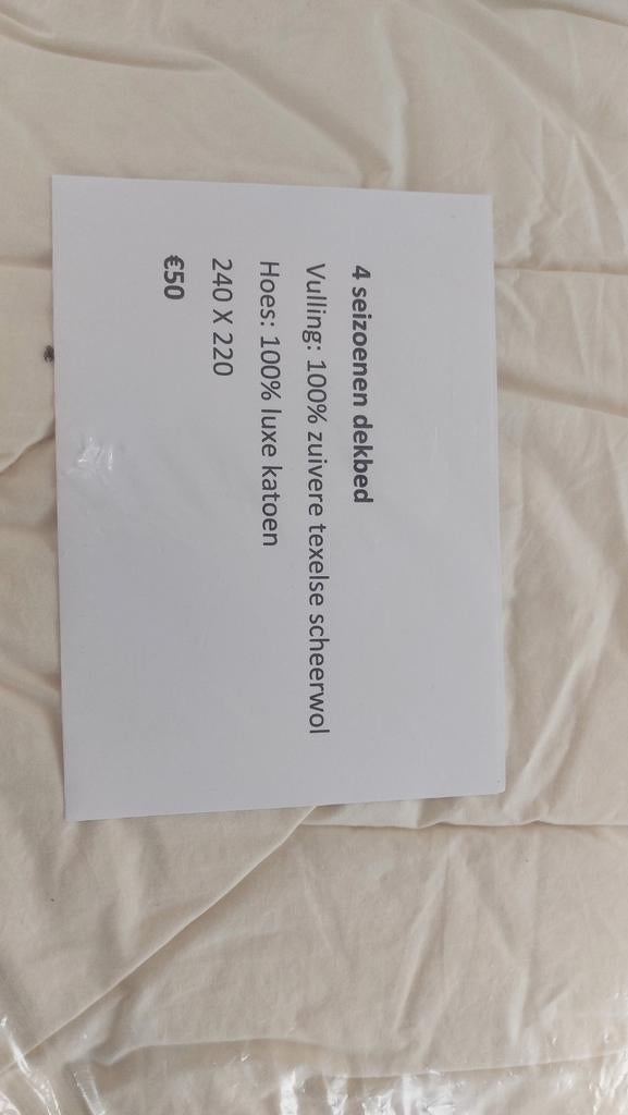 4 seizoenen dekbed - wol, Ophalen, Zo goed als nieuw, 13 inch, MacBook Pro