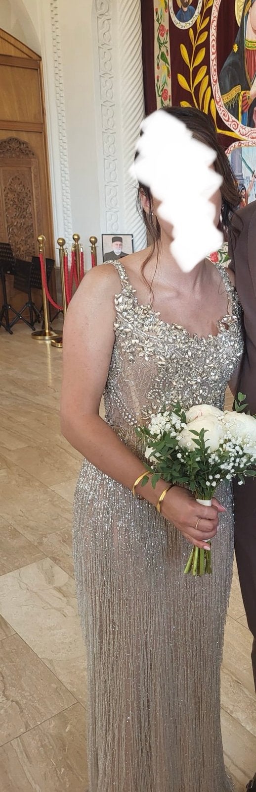 Gala jurk Dress by estelle, Ophalen, Zo goed als nieuw, Trouwjurk