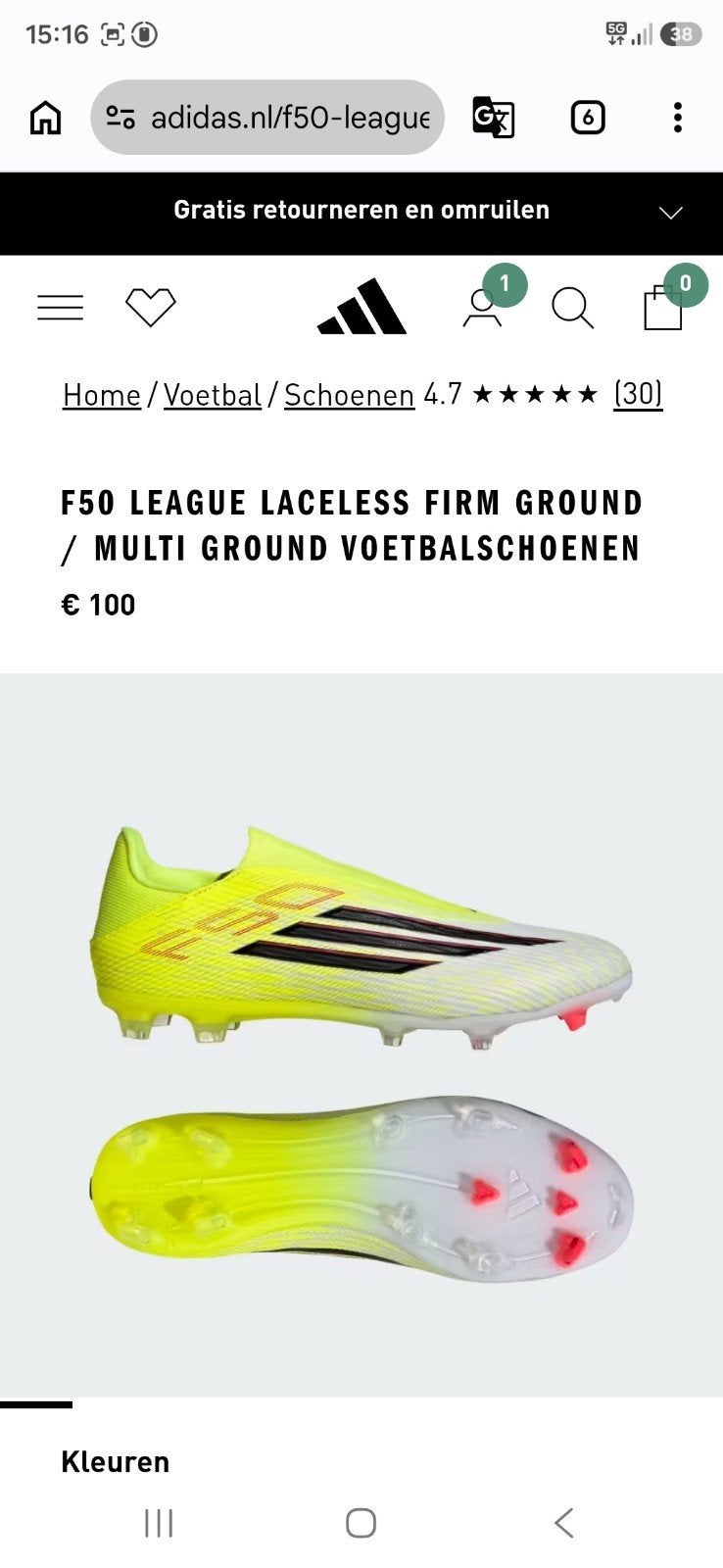 Adidas F50 League FG/MG voetbalschoenen - Zo goed als nieuw, Ophalen of Verzenden, Zo goed als nieuw, Schoenen
