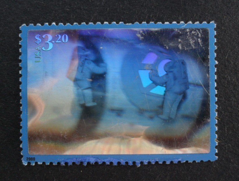 USA Hologramzegel Ruimtevaart $3.20 ongestempeld Mi-3360, Ophalen of Verzenden, Noord-Amerika