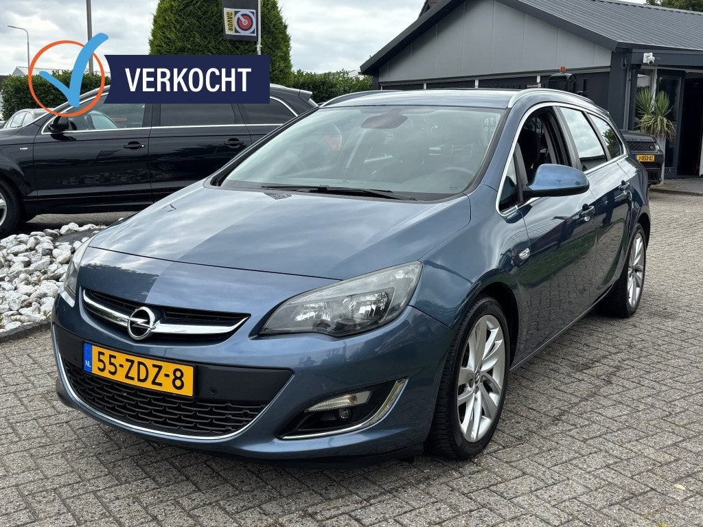 Opel Astra Sports Tourer 1.4 Turbo Sport 1E Eigenaar Trekhaa, Auto's, Euro 5, Gebruikt, 4 cilinders, Blauw