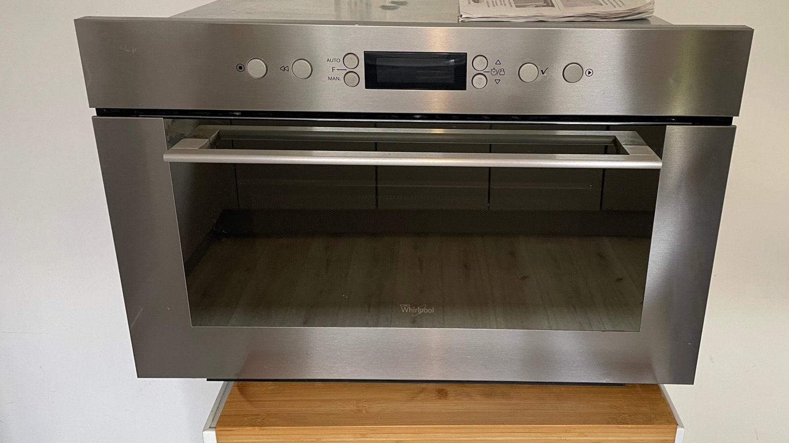 Whirlpool combimagnetron AMW 755 IX, Ophalen, Whirlpool, Gebruikt, Combi-oven