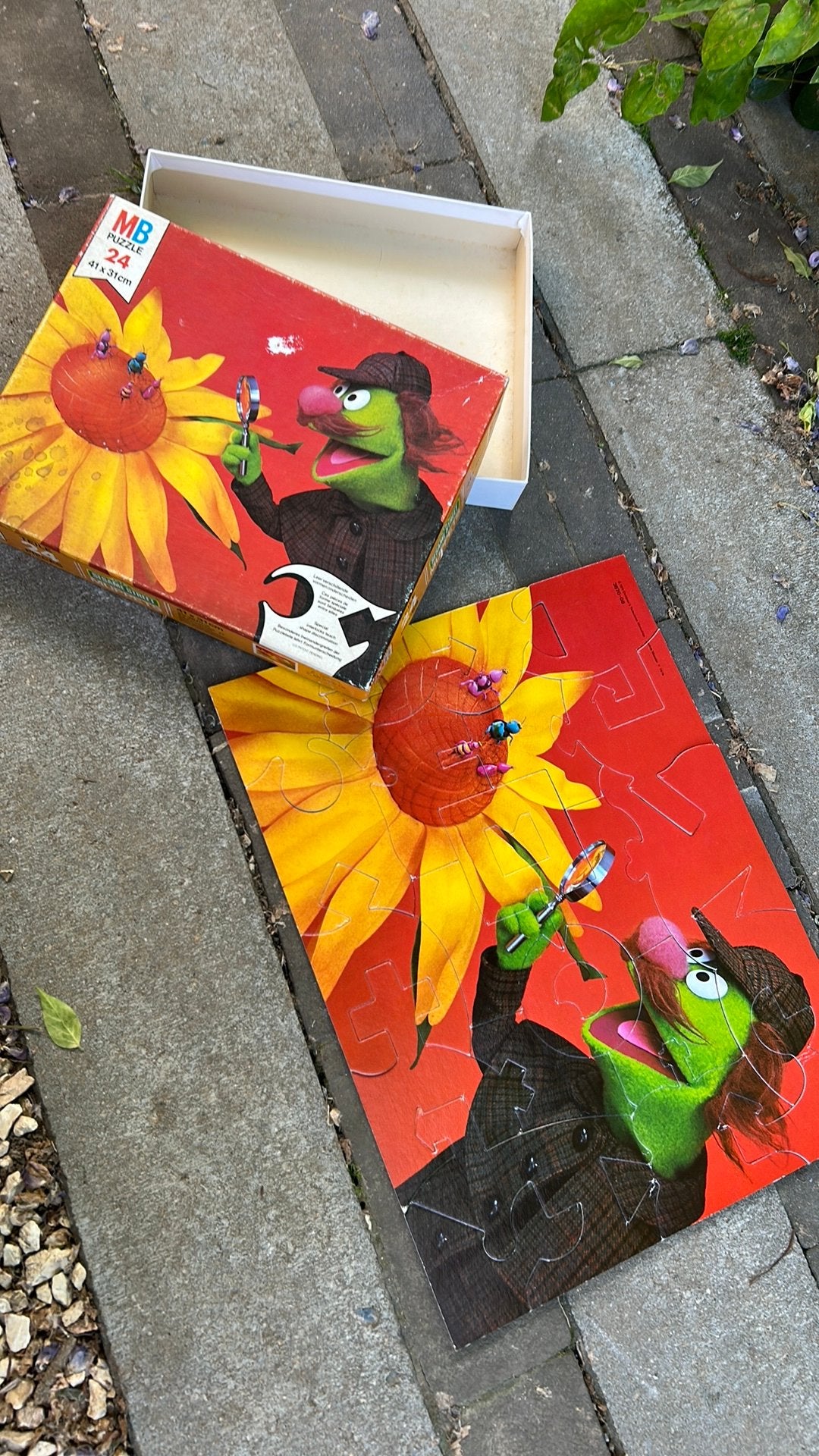 Vintage puzzel met aparte vormen Muppets Sesame street, Ophalen of Verzenden, 10 tot 50 stukjes, Gebruikt, 2 tot 4 jaar