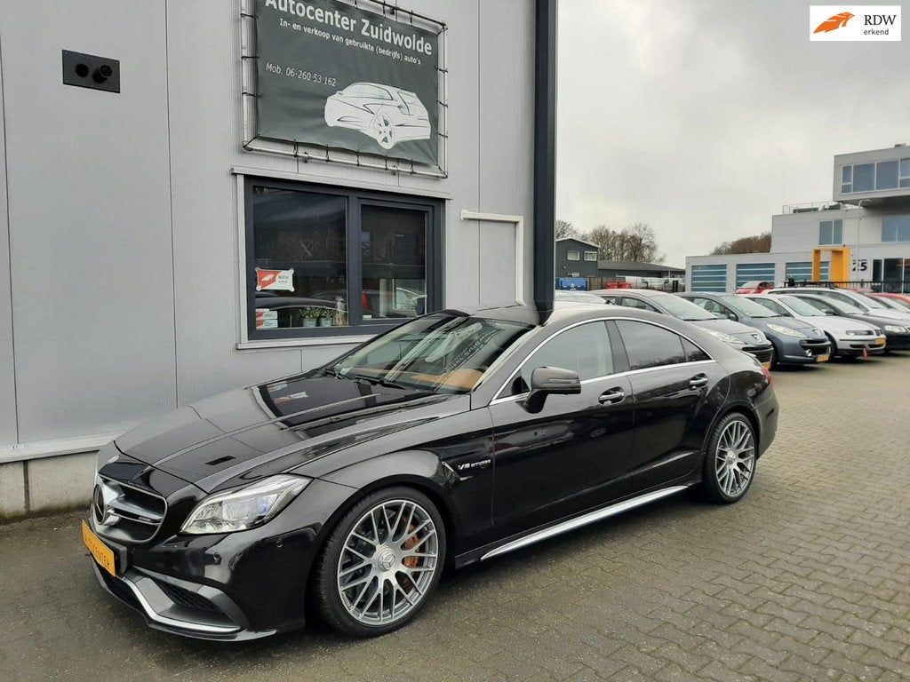 Mercedes-Benz CLS-klasse AMG 63 S 4MATIC 585 pk vol carbon, Auto's, Mercedes-Benz, Gebruikt, Adaptive Cruise Control, Zwart, Bedrijf