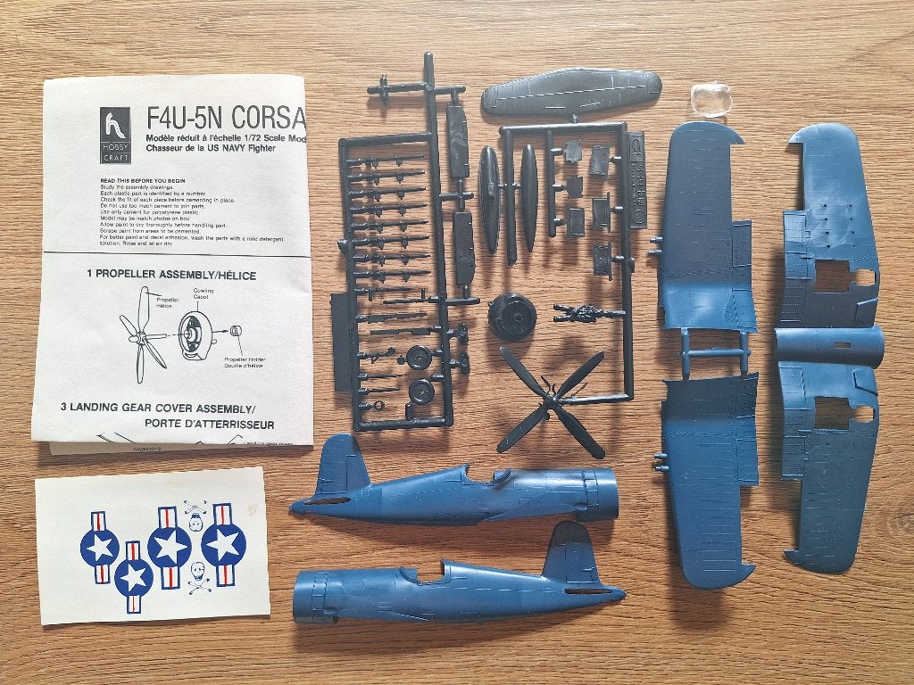 1:72 1/72 Hobby Craft F4U-5N Corsair, Overige merken, 1:72 tot 1:144, Ophalen of Verzenden, Zo goed als nieuw