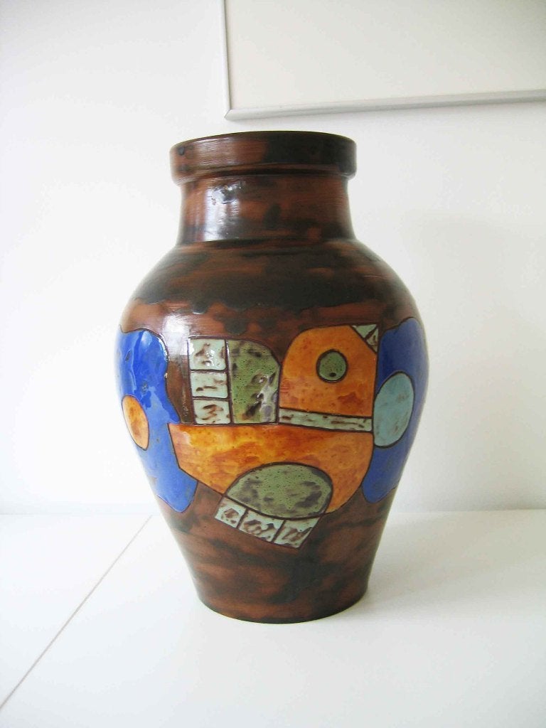 Potters, Vloervaas Henk Potters 35 cm hoog, diameter 25 cm, Antiek en Kunst, Kunst | Designobjecten, Ophalen