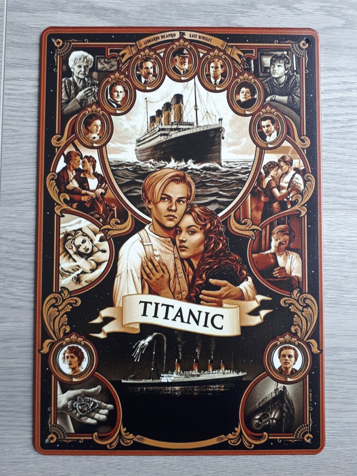 Titanic 20x30 cm Metalen Reclamebord, Verzamelen, Merken en Reclamevoorwerpen, Ophalen of Verzenden, Nieuw, Reclamebord