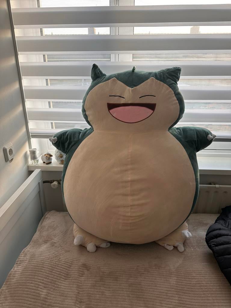 Grote Snorlax Knuffel - Pokémon Pluche, Overige merken, Overige typen, Ophalen of Verzenden, Zo goed als nieuw