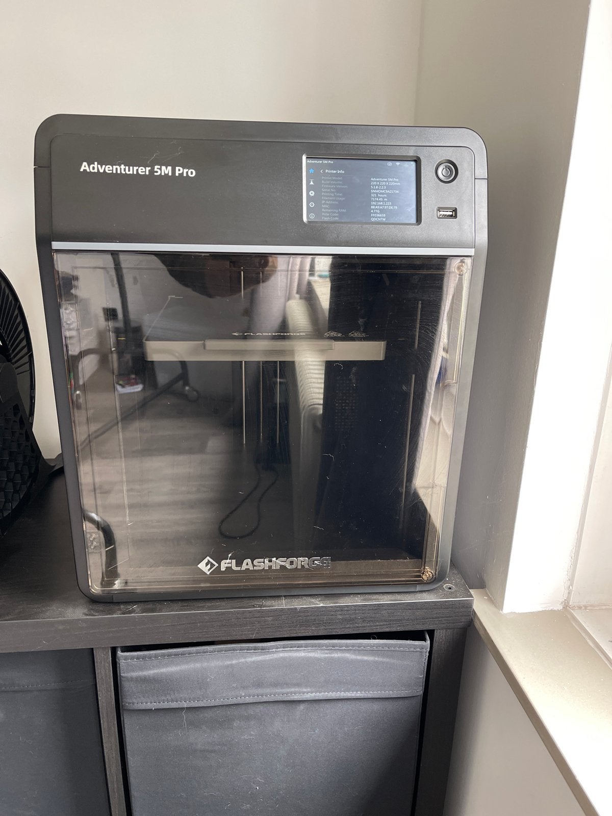 Flashforge Adventurer 5M Pro 3D-printer + 3kg PLA, Computers en Software, 3D Printers, Gebruikt, Filament, Ophalen