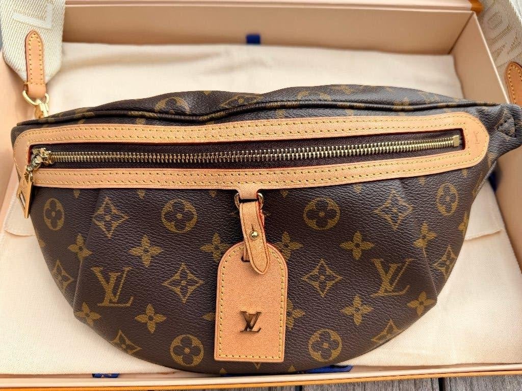 BUMBAG LOUIS VUITTON, Ophalen, Zo goed als nieuw, Bruin, Handtas