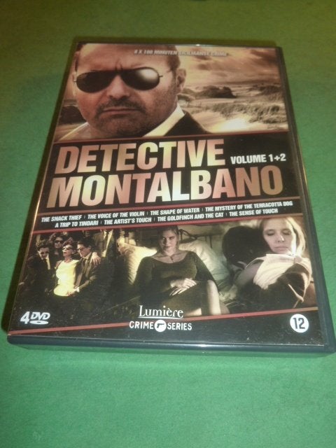 Detective Montalbano Volume 1 + 2 EN 3 + 4 2x4-dvd-box, Cd's en Dvd's, Alle leeftijden, Seizoen 1, Zo goed als nieuw, Misdaad