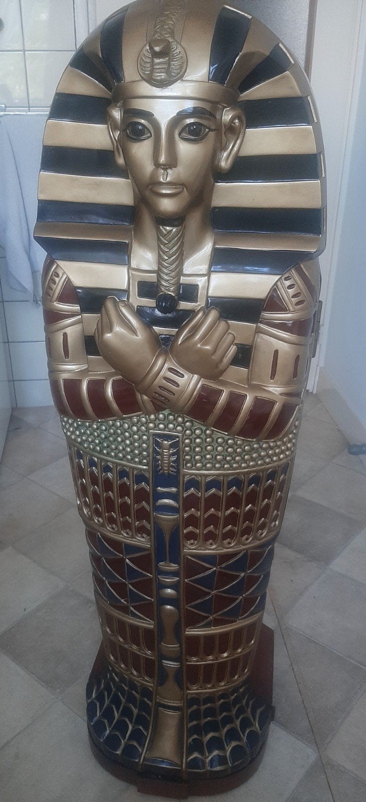 Unieke Egyptische Dvd kast - Farao design, Ophalen, Gebruikt, 75 tot 150 discs, Dvd's