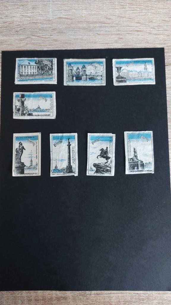 Lucifermerken, Sovjet Unie (Roct) 8 stuks, Verzenden, Gebruikt, Luciferdoosjes of -merken